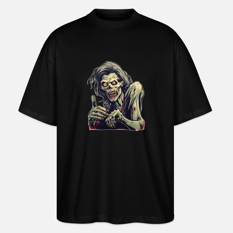 Halloween Zombie - Stanley/Stella Oversized Unisex Bio T-Shirt Blaster 2.0 - Schwarz