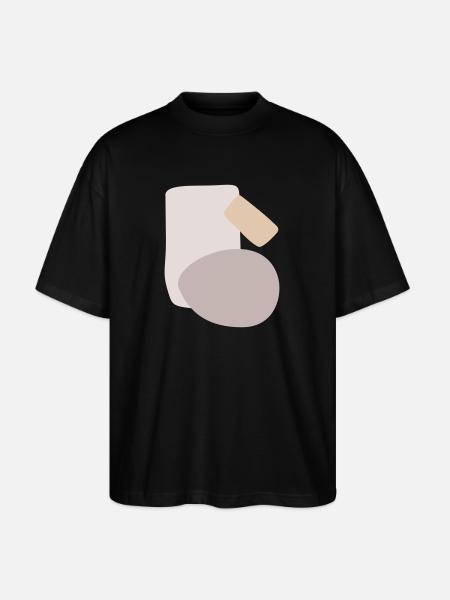 Abstract design different shapes - Stanley/Stella Oversized Unisex Organic T-shirt Blaster 2.0 - black