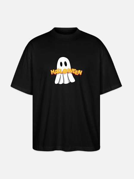 Halloween Ghost - Stanley/Stella Oversized Unisex Organic T-shirt Blaster 2.0 - black