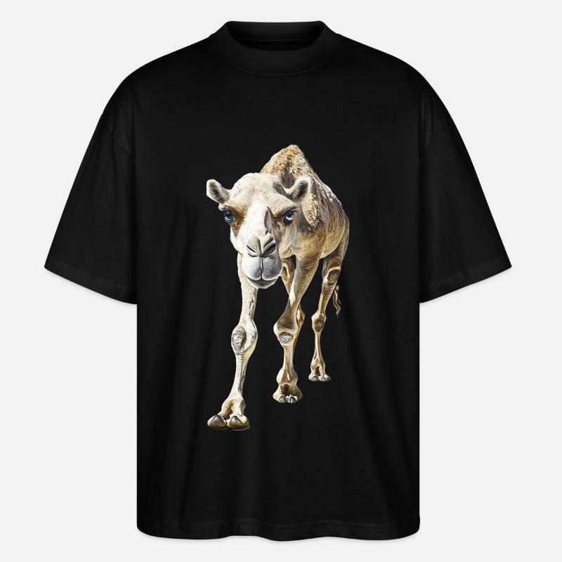 Kamel - Stanley/Stella Oversized Unisex Bio T-Shirt Blaster 2.0 - Schwarz