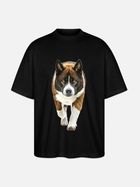 Akita - Stanley/Stella Oversized Unisex Bio T-Shirt Blaster 2.0 - Schwarz