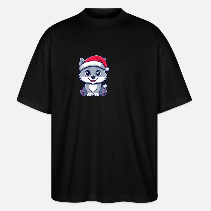 Loup Noël Mignon - T-shirt bio Blaster 2.0 coupe oversize Stanley/Stella Unisexe - noir