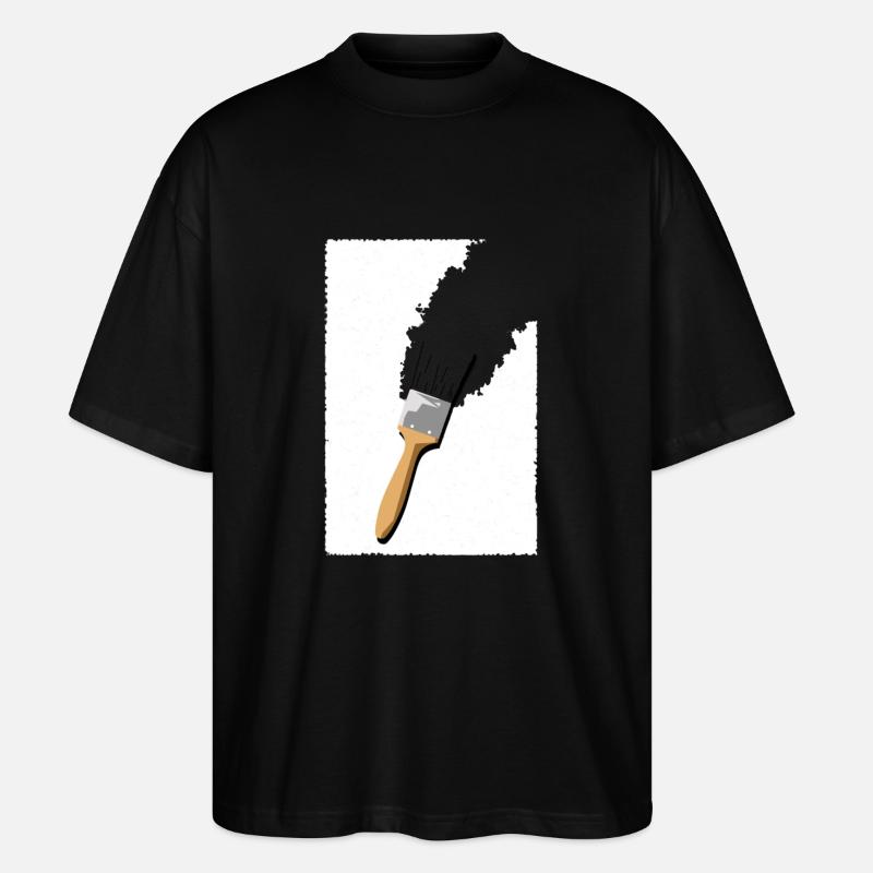 gebürstet - Stanley/Stella Oversized Unisex Bio T-Shirt Blaster 2.0 - Schwarz