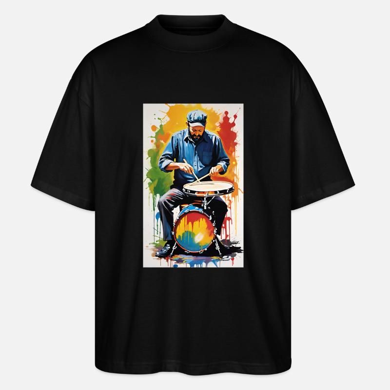 Percussion - T-shirt bio Blaster 2.0 coupe oversize Stanley/Stella Unisexe - noir