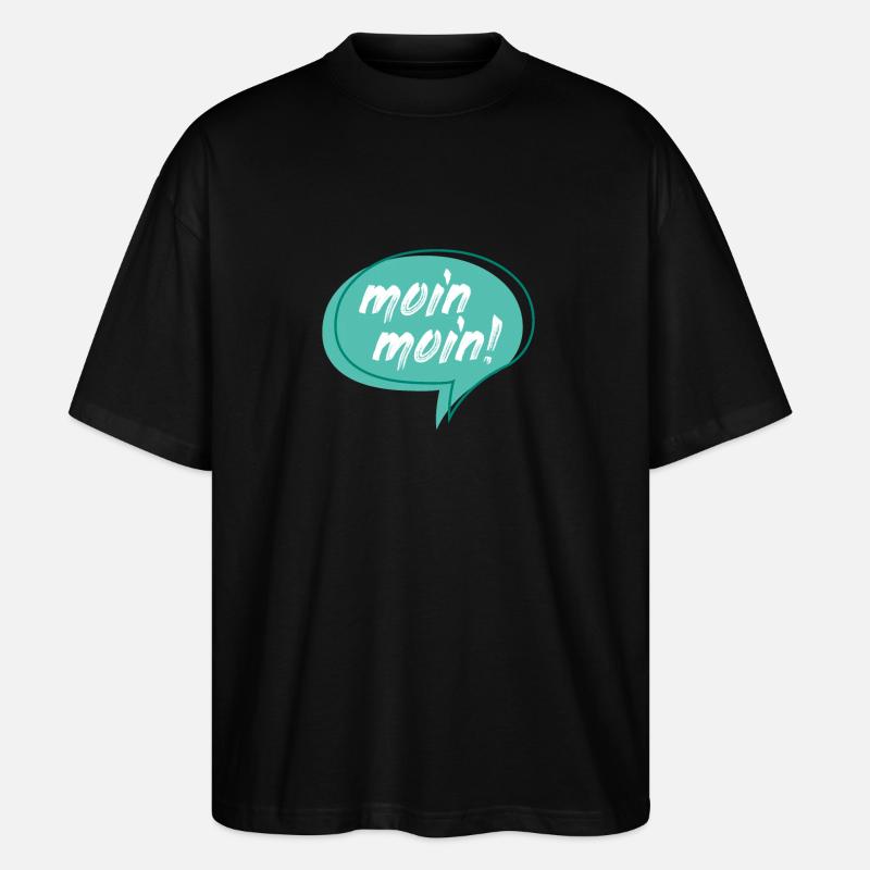 Moin Moin - T-shirt bio Blaster 2.0 coupe oversize Stanley/Stella Unisexe - noir