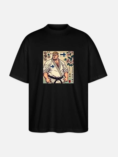Finnish Karate MASTER - Stanley/Stella Oversized Unisex Organic T-shirt Blaster 2.0 - black