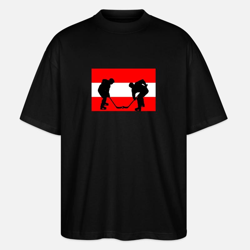 L’Autriche, mon pays, mon drapeau ! - T-shirt bio Blaster 2.0 coupe oversize Stanley/Stella Unisexe - noir