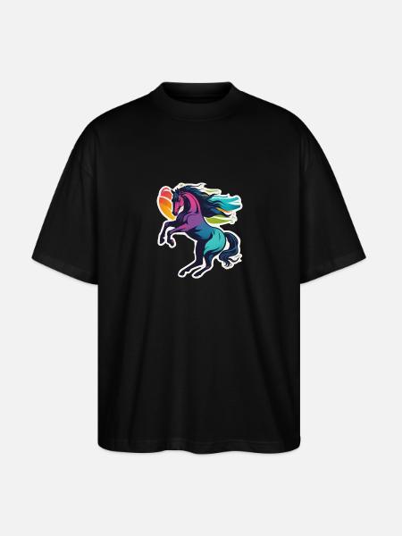 Cheval - T-shirt bio Blaster 2.0 coupe oversize Stanley/Stella Unisexe - noir