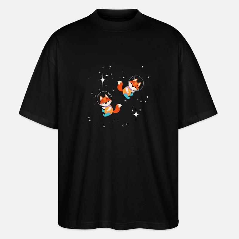 Astronaute Fox - T-shirt bio Blaster 2.0 coupe oversize Stanley/Stella Unisexe - noir