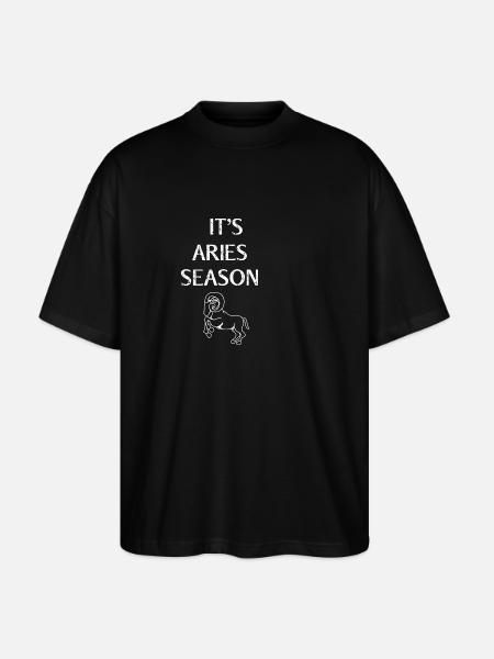 Zodiac sign Aries - Stanley/Stella Oversized Unisex Organic T-shirt Blaster 2.0 - black