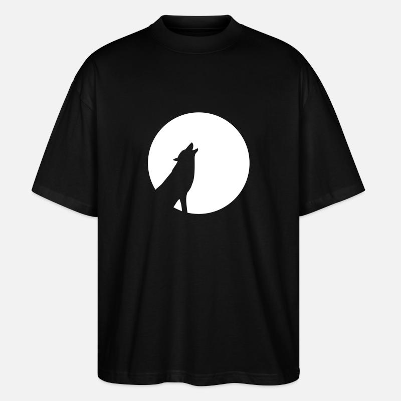 Wolf - Stanley/Stella Oversized Unisex Bio T-Shirt Blaster 2.0 - Schwarz