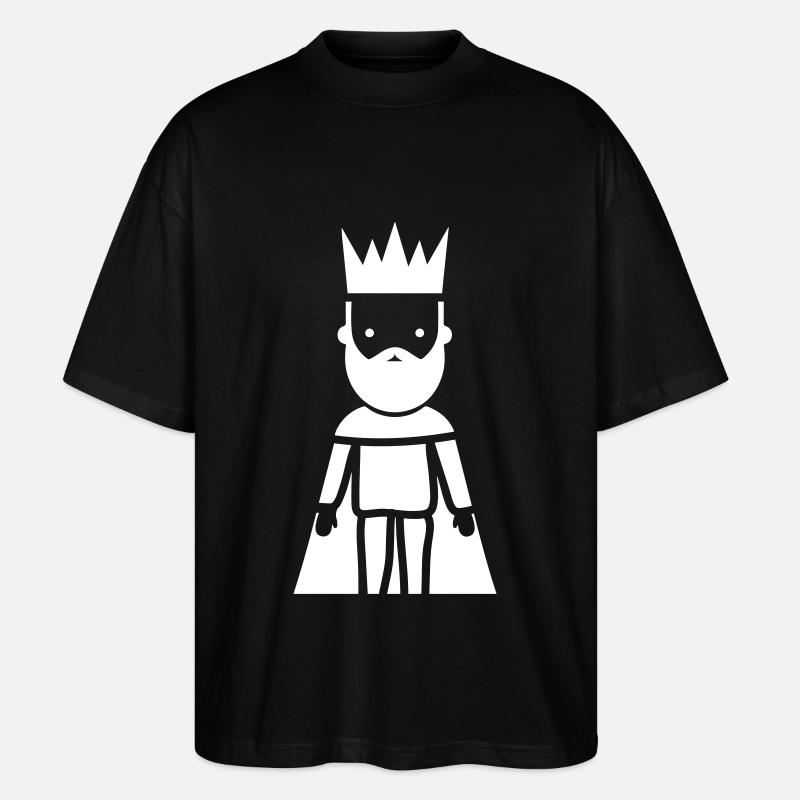 König Piktogram - Stanley/Stella Oversized Unisex Bio T-Shirt Blaster 2.0 - Schwarz