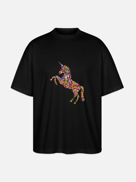Unicorn - Stanley/Stella Oversized Unisex Organic T-shirt Blaster 2.0 - black