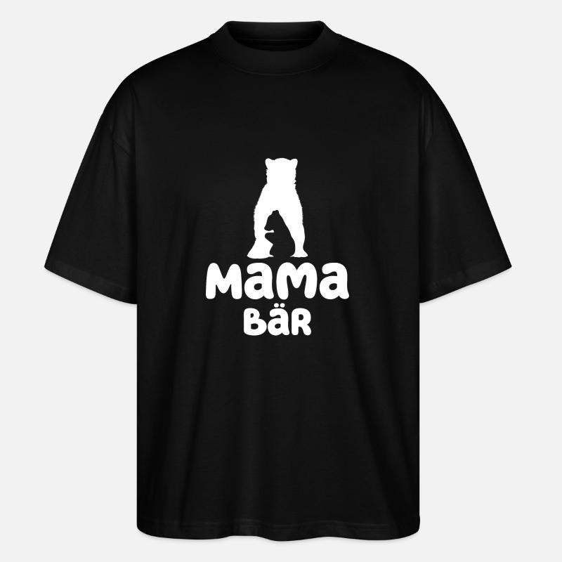 Maman Ours - T-shirt bio Blaster 2.0 coupe oversize Stanley/Stella Unisexe - noir