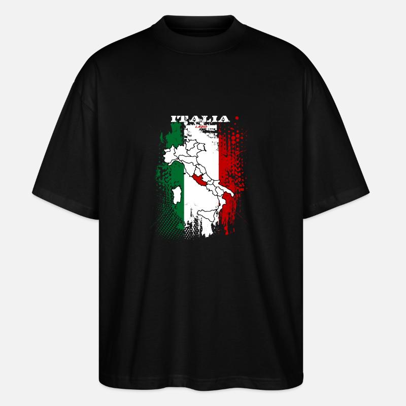 Regione Lazio - Stanley/Stella Oversized Unisex Bio T-Shirt Blaster 2.0 - Schwarz