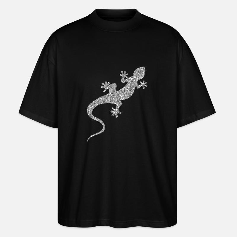 Die weiße Eidechse - Stanley/Stella Oversized Unisex Bio T-Shirt Blaster 2.0 - Schwarz
