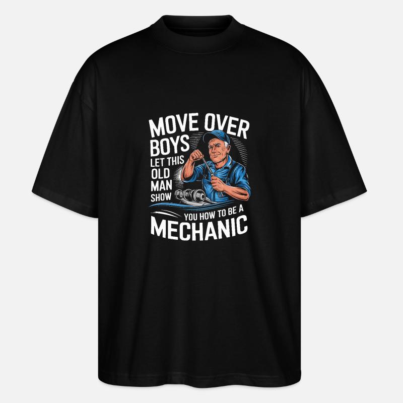 Mechanic Mechanic Workshop - Stanley/Stella Oversized Unisex Organic T-shirt Blaster 2.0 - black