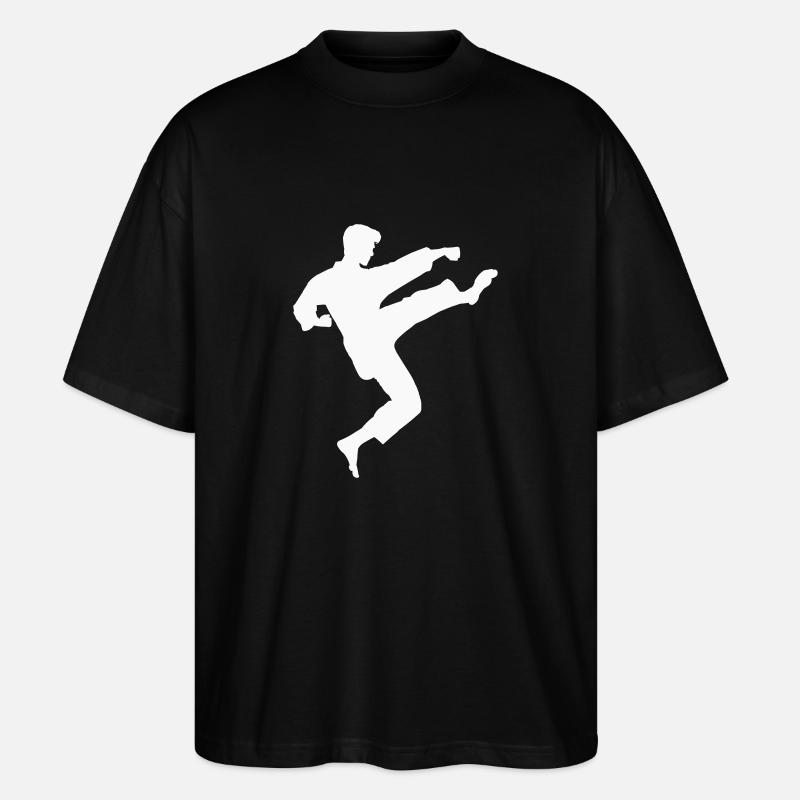 karaté - T-shirt bio Blaster 2.0 coupe oversize Stanley/Stella Unisexe - noir