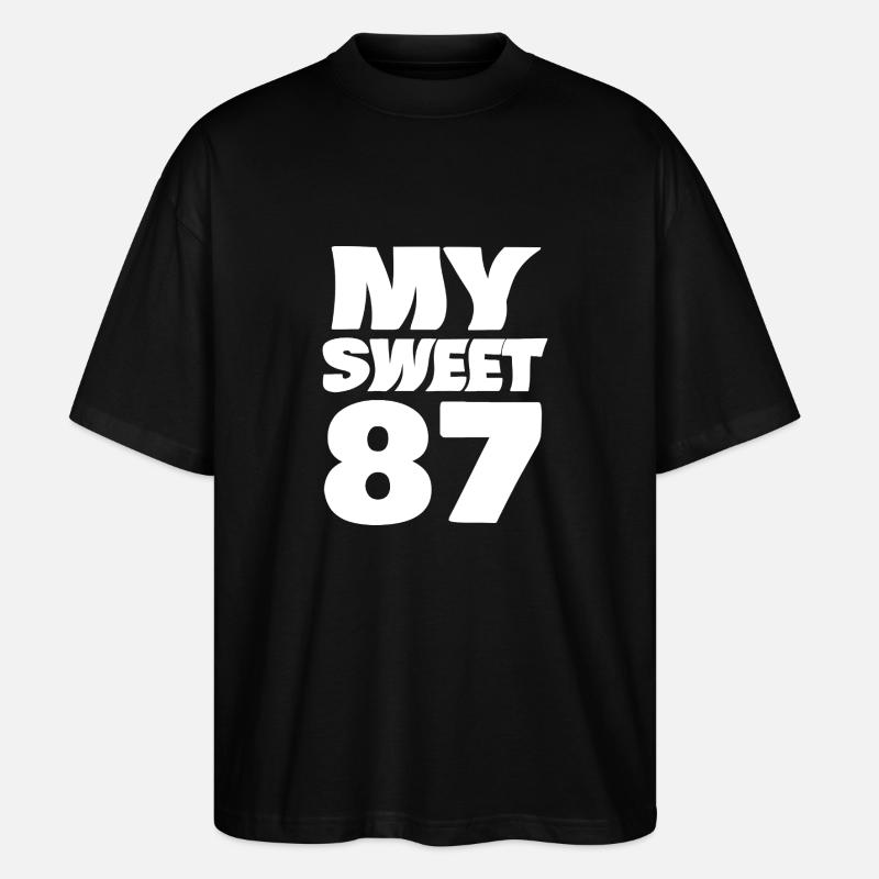 Alter 87 - Stanley/Stella Oversized Unisex Bio T-Shirt Blaster 2.0 - Schwarz