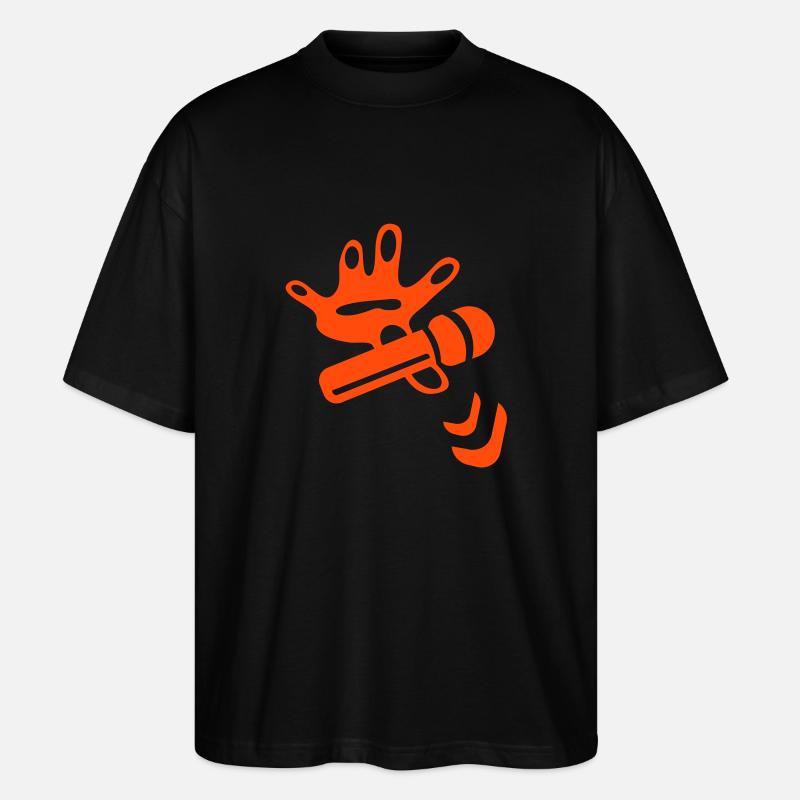 Mike Drop Icon - Stanley/Stella Oversized Unisex Bio T-Shirt Blaster 2.0 - Schwarz