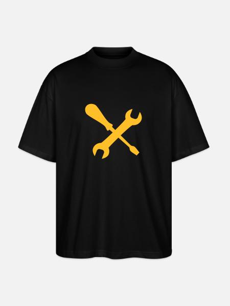 tool, tools - Stanley/Stella Oversized Unisex Organic T-shirt Blaster 2.0 - black
