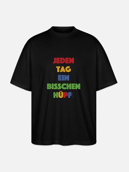 Every day a little bounce - Stanley/Stella Oversized Unisex Organic T-shirt Blaster 2.0 - black