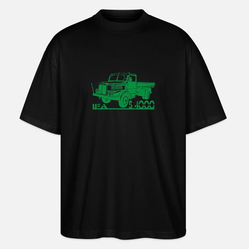DDR LKW IFA S4000 - Stanley/Stella Oversized Unisex Bio T-Shirt Blaster 2.0 - Schwarz
