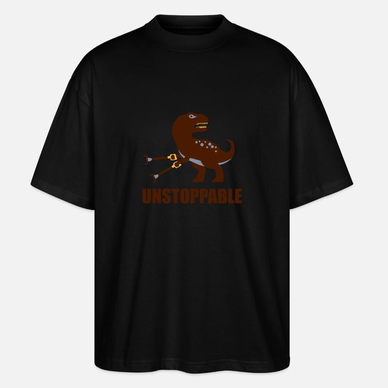 Unstoppable - Stanley/Stella Oversized Unisex Bio T-Shirt Blaster 2.0 - Schwarz