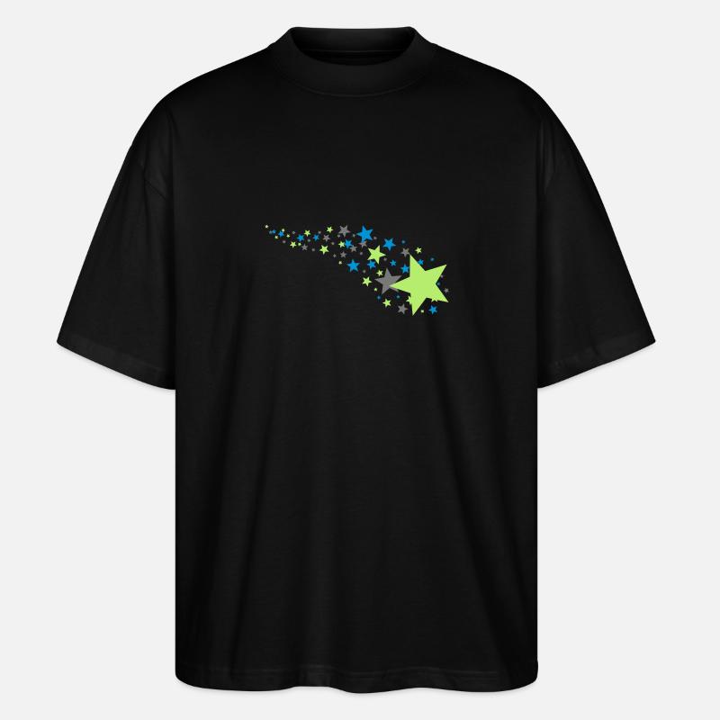 150_sterne - T-shirt bio Blaster 2.0 coupe oversize Stanley/Stella Unisexe - noir
