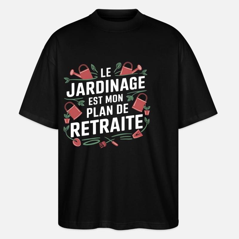 Plan Retraite - T-shirt bio Blaster 2.0 coupe oversize Stanley/Stella Unisexe - noir