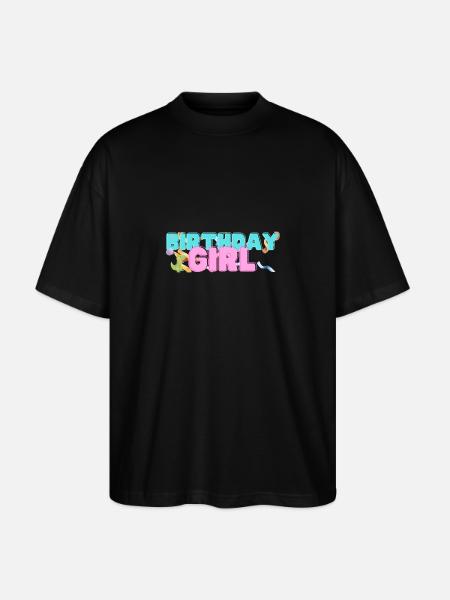 Dinosaure Anniversaire Garçon - T-shirt bio Blaster 2.0 coupe oversize Stanley/Stella Unisexe - noir