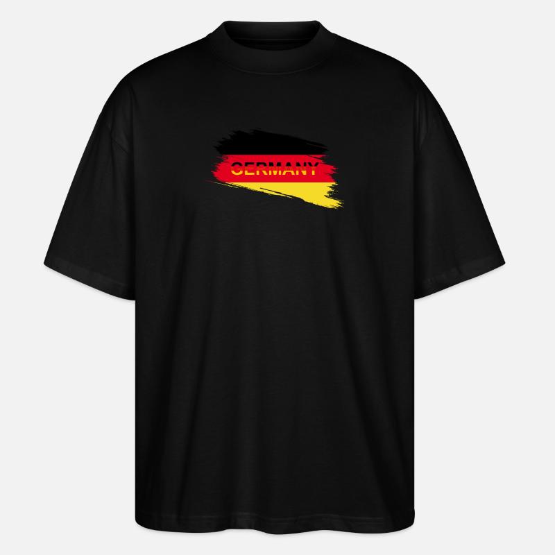 Deutschland - Stanley/Stella Oversized Unisex Bio T-Shirt Blaster 2.0 - Schwarz