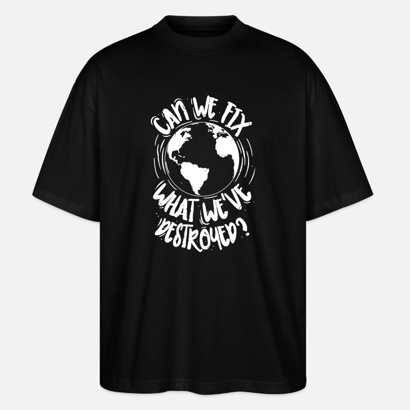 Destroyed - Stanley/Stella Oversized Unisex Bio T-Shirt Blaster 2.0 - Schwarz