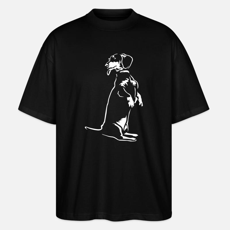 Teckel « Black Edition » - T-shirt bio Blaster 2.0 coupe oversize Stanley/Stella Unisexe - noir