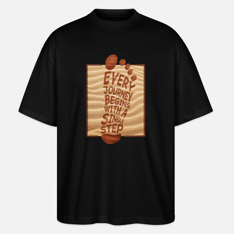 Sommer Strand Urlaub Sand - Stanley/Stella Oversized Unisex Bio T-Shirt Blaster 2.0 - Schwarz