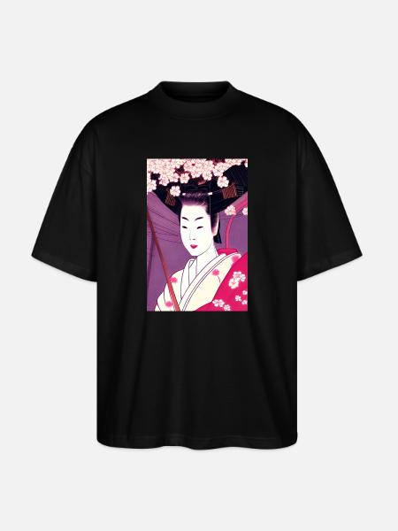 Geisha 4 - Stanley/Stella Oversized Unisex Organic T-shirt Blaster 2.0 - black