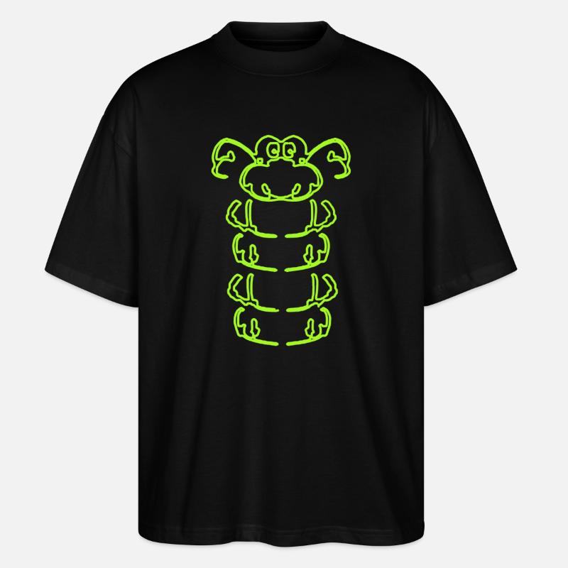 Chenille en vert - T-shirt bio Blaster 2.0 coupe oversize Stanley/Stella Unisexe - noir