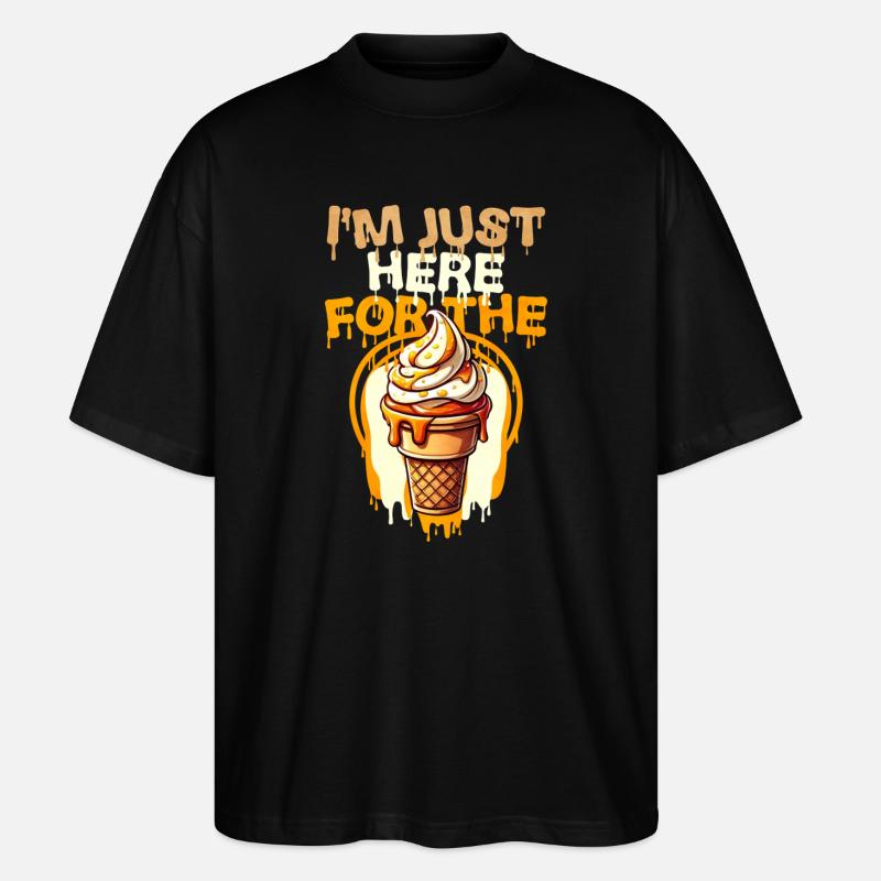 Eiscreme Spritz mit Humor - Stanley/Stella Oversized Unisex Bio T-Shirt Blaster 2.0 - Schwarz