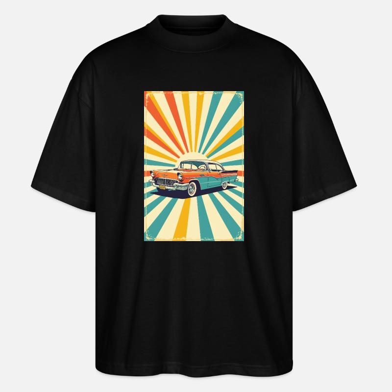 Retro Cruiser - Stanley/Stella Oversized Unisex Bio T-Shirt Blaster 2.0 - Schwarz