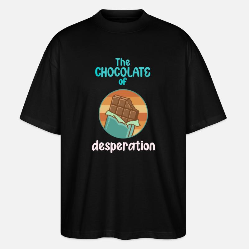Les chocolats du désespoir - T-shirt bio Blaster 2.0 coupe oversize Stanley/Stella Unisexe - noir