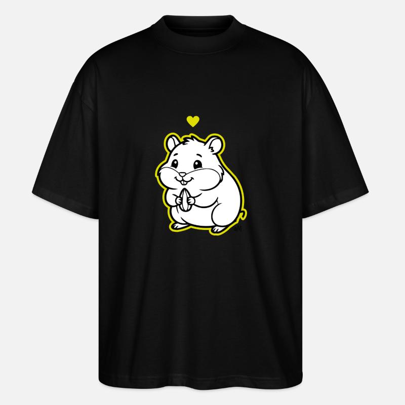 Arnold_the_Hamster - Stanley/Stella Oversized Unisex Bio T-Shirt Blaster 2.0 - Schwarz