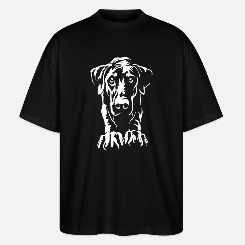 Dobermann "Black Edition" - Stanley/Stella Oversized Unisex Bio T-Shirt Blaster 2.0 - Schwarz