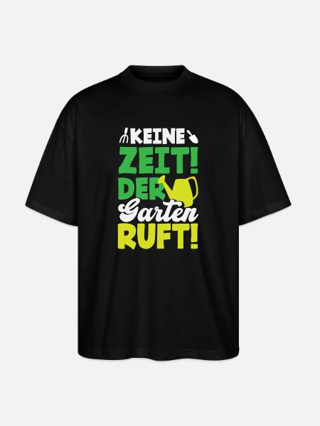 Der Garten Ruft Gartenarbeit - Stanley/Stella Oversized Unisex Bio T-Shirt Blaster 2.0 - Schwarz