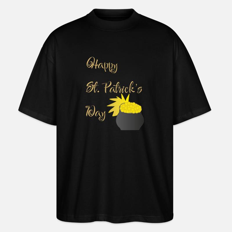 Happy st. patricks day - Stanley/Stella Oversized Unisex Bio T-Shirt Blaster 2.0 - Schwarz