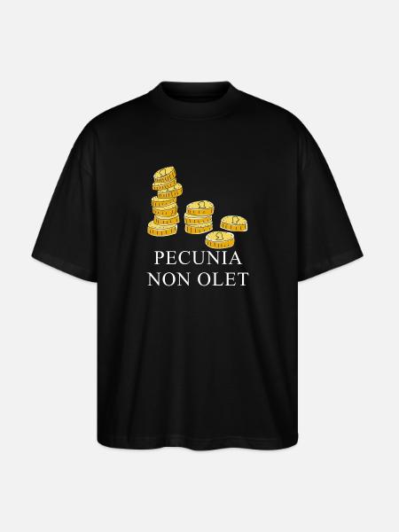 money doesn't stink latin white - Stanley/Stella Oversized Unisex Organic T-shirt Blaster 2.0 - black
