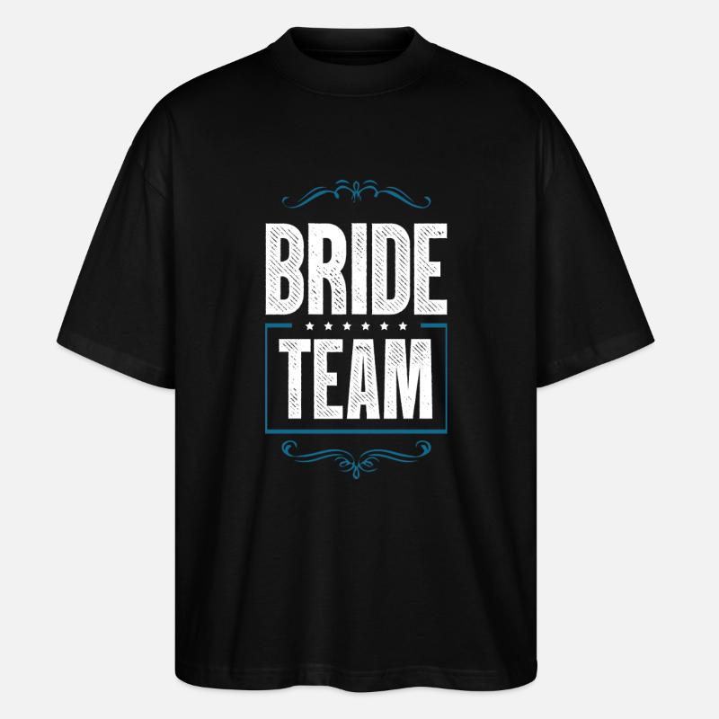Bride Crew - Stanley/Stella Oversized Unisex Organic T-shirt Blaster 2.0 - black