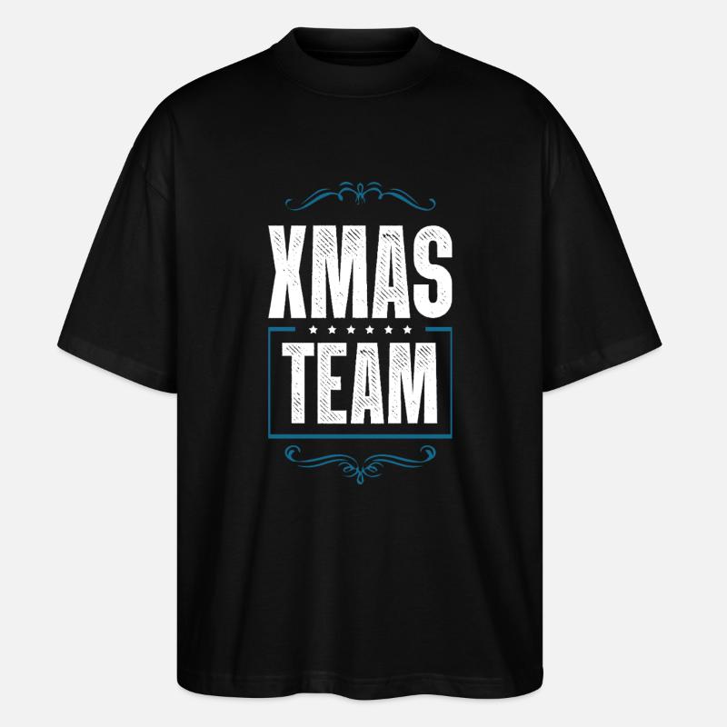 L’équipe de Noël - T-shirt bio Blaster 2.0 coupe oversize Stanley/Stella Unisexe - noir