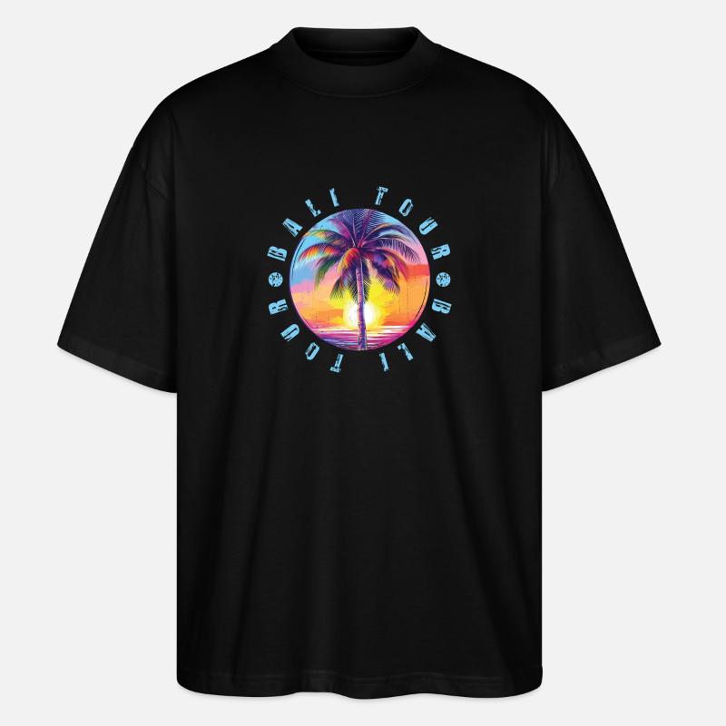 Bali Tour Bunt - Stanley/Stella Oversized Unisex Bio T-Shirt Blaster 2.0 - Schwarz