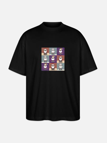 Weihnachtsmann 2023 - Stanley/Stella Oversized Unisex Bio T-Shirt Blaster 2.0 - Schwarz