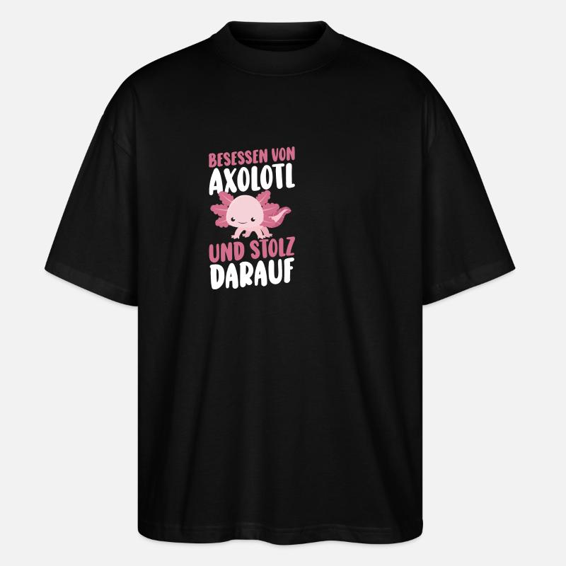 Axolotl - T-shirt bio Blaster 2.0 coupe oversize Stanley/Stella Unisexe - noir